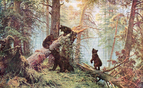 Сочинение по картине И.И. Шишкина «Утро в сосновом лесу»