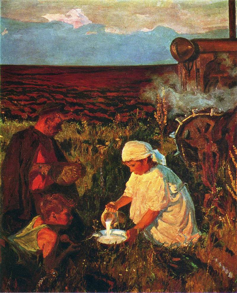 Сочинение по картине А.А. Пластова «Ужин трактористов»