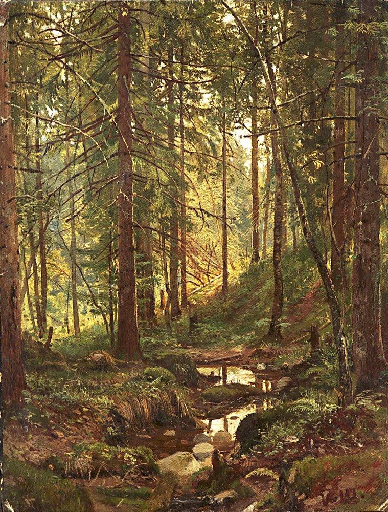 Сочинение по картине И.И. Шишкина «Ручей в лесу. Сиверская»